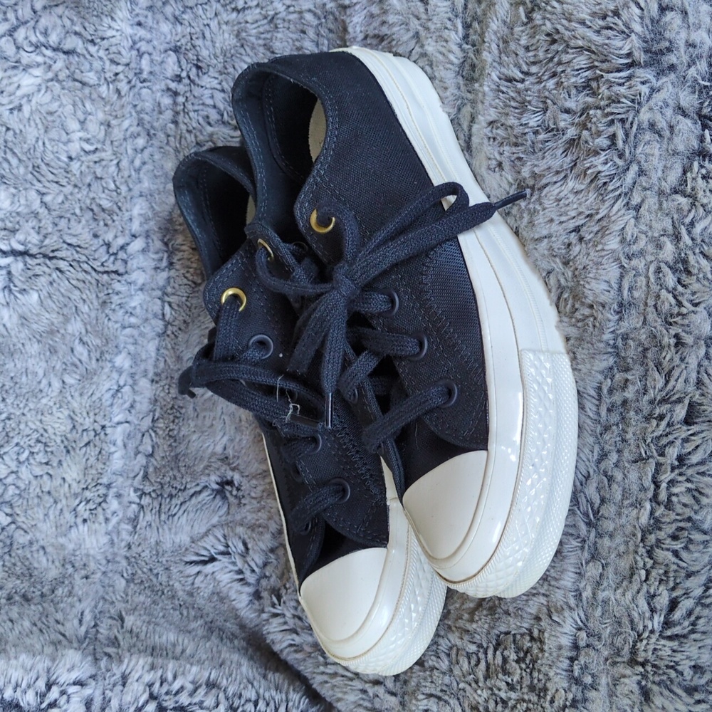 Converse Chuck 70 Low 'Clean N Preme Black Sneaker Sz 6 - Picture 2 of 5